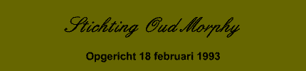 Stichting Oud Morphy